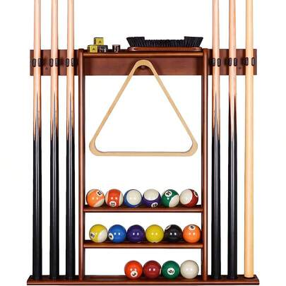 Estante De Señal De Piscina, Soporte De Pared 6 Tacos Billar