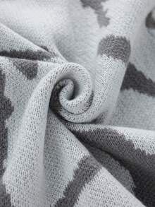 1pc Men's Knitted Sweater, Casual Outdoor Daily Commute Fashion Sports Versatile Street Style Loose Pullover, Autumn/Winter