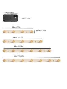 多功能壁钩 - 防锈加厚碳钢壁钩，可用作衣物/包包/首饰收纳架、壁挂式衣帽钩、木质衣帽架、帽子架、浴室挂钩和厨房收纳架。适用于卧室、门廊、走廊和其他入口区域；安装无需胶水。（实际尺寸请参考尺寸表）