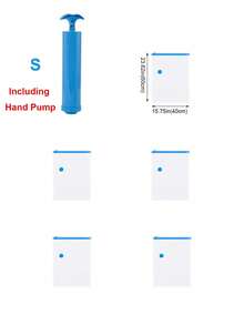 5 buc Sac de vidat convenabil, cu 1 pompă de aspirație, pentru organizator de casă, pilote, haine, îmbrăcăminte, pilote, pături, lenjerie de pat, Set de saci de depozitare în vid, Saci sigilați în vid, Sac de depozitare în vid, Sac de depozitare în vid, Saci de aer impermeabili prin compresie, economisind spațiu pentru călătorii, Organizatori de ambalare acasă