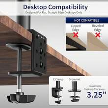 Soporte brazo para monitor, para pantallas de hasta 32 y 38 Ultrawide, totalmente ajustable, negro (STAND-V001) - Negro - Ver 6