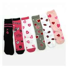 Valentine's Day Crew Socks For Women 6-Pair Pack - Heart & Love Designs - Soft Cotton- Women's 9-11 6-9 US Shoe Size - 如圖714 - 查看 2