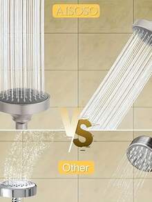 1 pièce Pomme de douche à haute pression de 4 pouces, pomme de douche murale à haut débit avec 5 modes de pulvérisation, conception à haut débit fixe, grande couverture, électrodéposition de haute qualité, installation facile, convient pour les salles de bain de la maison et de l'hôtel, accessoire essentiel pour les salles de bain modernes et élégantes, améliorez votre salle de bain, améliorez l'expérience de douche, cadeau idéal pour Halloween et Noël