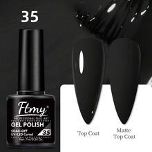 2025FTMY Christmas And Halloween Themed Gel Nail Polish Set, 6 Colors, Multiple Package Options, Dazzling And Colorful Aurora-Like Hues, Brown And Black Mermaid Nail Painting Gel Nail Polish, Bubble-Off UV-Resistant Gel LED Gel Nail Polish With Vortex Shell Texture Effect DIY Nail Gift. Buy 1 And Get 5 For Free. - Black and White - View 5