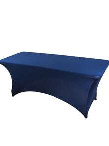 A Rectangular Polyester Tablecloth That Covers The Entire Table, Wrinkle-Resistant And Washable, Elastic And Tight-Fitting, Suitable For Indoor, Outdoor, Yard, Picnics, Camping, Parties, Weddings, Banquets.