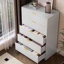 BVFUKA 5 Drawer Dresser For Bedroom, Tall Dresser Chest Of Drawers With Gold Handles, 32 Inch Wide Nightstand With For Bedroom, Living Rooms, Offices, And Entryways, White - 白色 - 查看 4