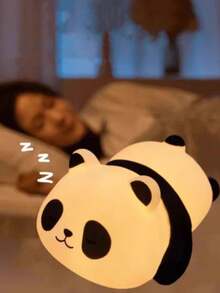 1 قطعة مصباح ليلي بشكل باندا صغير، يعمل بالبطارية، مصدر إضاءة ناعم، مصباح سرير للأطفال، مصباح غرفة LED، باندا لطيف مصباح ليلي، ديكور غرفة الأطفال والرضع، يستخدم لديكور الغرف الممتعة والنوم المريح، مناسب للاستخدام في غرف النوم والمعيشة والمكاتب الداخلية - ضوء أبيض دافئ - مشاهدة 6