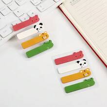 80/160/320pcs Random Color Vintage European Style Cute Cartoon PET Creative Memo Stickers, Student Marking Index Stickers, Office Supplies