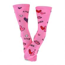 Valentine's Day Socks Women 6-Pair Pack - Heart Crew Socks For Women - Mother's Day Gifts - Women's Shoe Size 6-9 - Cotton - 如圖703 - 查看 4