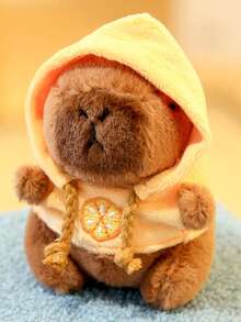 1 件水豚毛绒娃娃卡通钥匙扣吊坠，软毛绒娃娃背包吊坠，汽车包钥匙扣装饰礼品钥匙扣，水豚，水豚毛绒，水豚，钩针水豚，水豚包