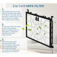 Hepa Filter Motor Protection Filter For Q5.0 Extreme SilencePower VSQ5X1230 Vacuum Cleaner, For Synchropower Filter, Alternative To Hygiene Filter VZ154HFB Vacuum Cleaner