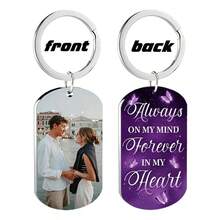 Customized Memorial Badge, Personalized Metal Keychain, Engraved Photo Necklace, Fashionable Pendant, Exquisite Customized Gift, Holiday Commemorative Items,Festive Calendar - Multicolor - View 52