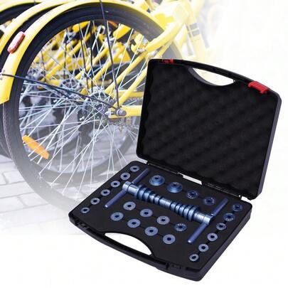 Sweetmile Juego de herramientas para instalar cojinetes de bicicleta, kit de herramientas para el punto de giro de los cubos de las ruedas