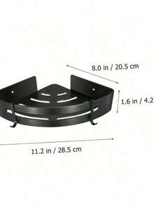 3 PiecesNo-Drill Corner Shower Shelf – Adhesive Storage Box For Shampoo, Soap & Bathroom Essentials