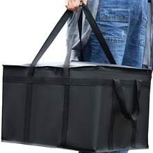 Commercial-Grade Insulated Pizza Delivery Bag – Large Capacity PET Thermal Carrier For Hot/Cold Food | Catering & Party Serving With Reinforced Handles, Professional Appearance, Sturdy Construction, Party Serving, Durable Design, Highquality Insulation (Fall 2025 Upgraded) - Đỏ - Xem 7
