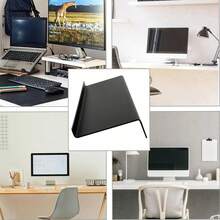 1pc Compact Desktop Riser - Durable Plastic Space-Saving Stand - Ergonomic Home/Office Workspace Organizer - Laptop Raiser, Gaming Setup Essential, Minimalist Desk Solution, Wrist Rest, Cable Management Base