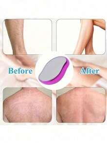 Reusable Crystal Leg Hair Remover For Women And Men,Magic Painless Exfoliation Hair Removal Tool,Ladies Epilator Painless Physical Crystal Hair Remover Eraser Glass Hair Remover,Crystal Hair Remover For All Seasons For Men And Women, Painless Hair Remover, Portable Gentle Epilator, Gentle Exfoliation, Magic Hair Removal Tool