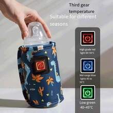 USB Milk Bottle Warmer, Travel Baby Stroller Insulated Bag, Breastfeeding Bottle Heater, Portable Milk Bottle Warmer, Christmas, Halloween, Thanksgiving Gift - Multicolor - View 4