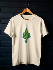 Camisa Camiseta ErvaDaFelicidadeQuebrada Oversized Streetwear Uniseex Ref3852 - Caqui - Visão 7