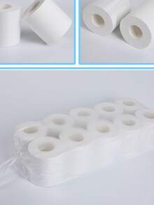 10卷装四层加厚家用卫生纸，家庭必备，包含面巾纸、面巾纸和餐巾纸。家庭装适用于清洁和日常使用，材质柔软，适用于家庭、酒店和客房 - 彩色 - 查看 5