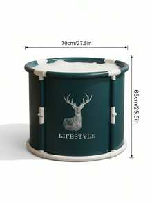 1pc Portable Foldable Bathtub For Adults, Ice Bath Hot & Cold Soaking Tub, Outdoor Indoor Spa Tub, Freestanding Soaking Tub With Temperature Retention, Shower Tub Bathroom Bathroom Accessories Bathroom Tools