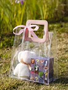 10/5/1件-透明加厚PVC礼品袋、结婚糖果盒手提袋、礼品纪念品袋、午餐袋、圣诞礼品袋。 - 彩色 - 查看 10