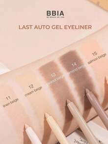 Bbia Lápiz de ojos de gel automático 14 Beige almendra, lápiz de ojos de gel, de secado rápido y fácil de aplicar, color de larga duración, súper suave, a prueba de manchas, se puede usar como sombra de ojos, delineador de ojos con brillo, perfilador de labios y lápiz de contorno, maquillaje de ojos coreano, cosméticos coreanos - 14 Beige Almendra - Ver 3