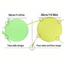 1 Đệm ghế tròn có dây buộc, hai kích cỡ, đệm ghế ăn bằng vải dày màu trơn, sử dụng tại nhà - Nhiều màu - Xem 3