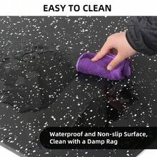 NetHong Thick Gym Floor Mats EVA Foam & Rubber Top Interlocking Waterproof Exercise Mats - Black - View 7