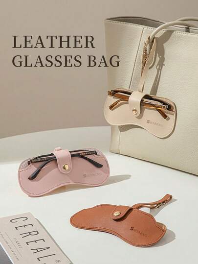 1/3pcs Stylish Compression-Resistant Glasses Bag, Portable And Sunglasses And Myopia Glasses Storage Solution, Versatile Hanging Bag With Anti-Lost Features, Perfect For Travel And Daily Use, Ideal Protective Cover For Your Eyewear Collection, Keep Your Glasses And Organized With This Must-Have Accessory For Every Fashion Enthusiast