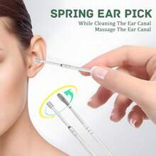 2 Sets Of Ear Cleaning Tool Ear Wax Removal Tool Clean Earcurette Professional Earwax Removal Kit Suitable For Adults And Mini Portable Blue Green# Xianxiaoc - như hình ảnh - Xem 6