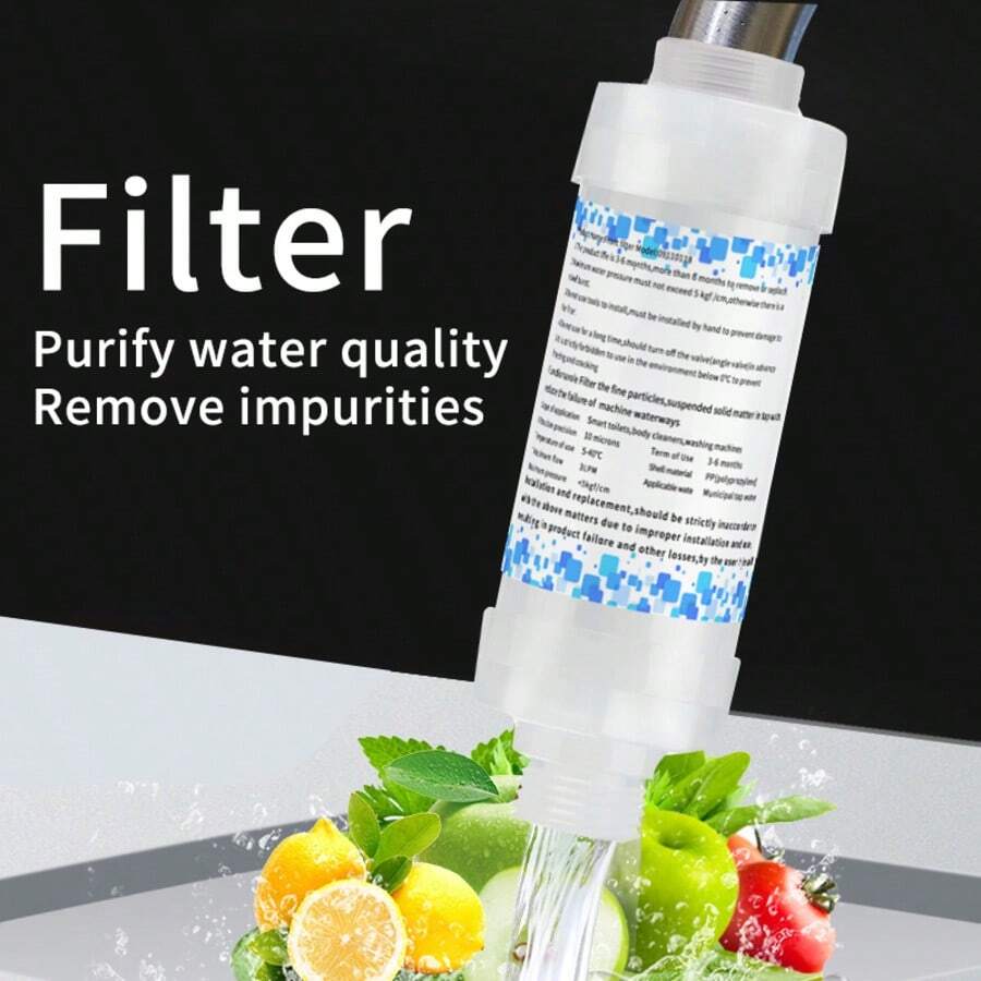 1 pieza Filtro de agua para grifo de cocina blanco, filtro de grifo de cocina doméstico que elimina eficazmente las impurezas para beber directamente de forma fiable