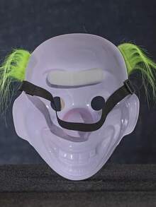 1 Piece Of Halloween Clown Masks, Scary And Funny Props, Masquerade Ball Party Plastic Clown Masks.
