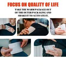 22 piezas/paquete - Calentadores de mano desechables, tamaño grande con adhesivo, adecuados para esquí al aire libre, campamento de invierno en clima frío, almohadillas de calentamiento activadas por aire