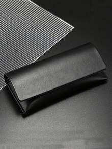 1件 PU皮革純色太陽眼鏡盒 便攜簡約硬殼眼鏡盒 休閒收納盒 中性眼鏡配件收納盒 - 多色 - 查看 12