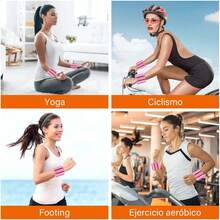 Tobillera y muñequera, dos correas de contrapeso de 1 libra, pesas de silicona para yoga pilates gimnasio, ajustable innovador cómodo producto moderno para el ejercicio, caminar, trotar, yoga y pilates (2LB (2X1LB)) (Rosa) - 1 - Ver 3