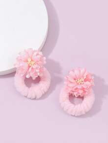 زوج من أربطة الشعر الكرويّة ثلاثية الأبعاد، جميلة للاستخدام اليومي، حاملات ذيل الحصان، أربطة الشعر، أشرطة المطاط للشعر، حبال الشعر