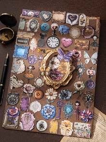 have a good day 30 Stücke/Packung Vintage Junk Journal Aufkleber, kreative ästhetische Aufkleber, DIY dekorative Collage Bastelmaterialien, Urlaubsgeschenke, personalisierte Scrapbooking Schulmaterialien