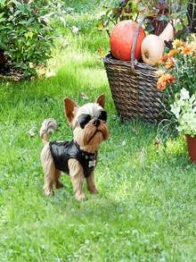 1 Peça Cartão Criativo de Inserção de Jardim, Cartão de Inserção Decorativa de Chão com Cachorro, Prop Decorativo, Cartão de Inserção de Jardim, Cartão de Chão Decorativo Adequado para Decoração de Jardim Externo, Melhora os Suprimentos Decorativos Estéticos