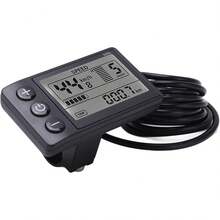 Medidor de pantalla LCD de bicicleta eléctrica, panel de control de pantalla LCD de 24V 36V 48V Ebike con enchufe , kit de conversión de medidor de pantalla de bicicleta eléctrica a prueba de agua - 1 - Ver 8