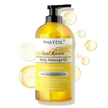 PHATOIL 260毫升身体按摩油，舒缓身心，助您放松休息——香草遐想、活力能量、柚子旋律、灵魂遐想、大地气息、丝绒甘露、双重呵护（头发和肌肤）、空灵宁静、永恒面纱、舒缓油 8.8液体盎司 - 多樣化香型 - 查看 15