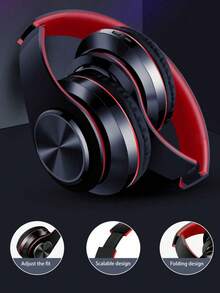 AKKHOO Illuminated Stylish Bluetooth Headphones, Jelly 5.0, Low Latency, Wireless Sports Gaming Bluetooth Headset, Compatible With Apple/Android