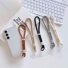 1 Stück einfacher und verstellbarer kurzer Handgelenk-Sicherungskette mit Schloss, Handykette zum Verlust- und Fallschutz