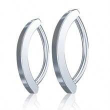 14g Stainless Steel Women's Navel Ring With Sparkling Cubic Zirconia, Curved Belly Button Rings Body Piercing Jewelry