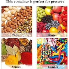MineSign 2Pack Divided Snackle Box With Lids Stackable Food Serving Tray For FruitandVeggie Plastic Fridge Storage Container For Pantry Freezer Clear Snack Box For Meal Prep Candy Nuts Spice - 1 Paket dengan 8 pembagi - View 7