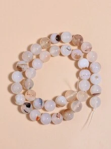 1 hebra de cuentas de piedras naturales Auratus, jade birmano, cristal de sandía, cuentas sueltas de piedras preciosas de curación de energía para hacer joyas, pulseras y collares DIY