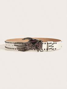 1pc Palm Y2k Style Fashionable Single Item Belt, Suitable For Parties And Gatherings Valentine's Day Valentines Summer, School Fall, Autumn, Halloween - 輪頭愛 - 查看 7