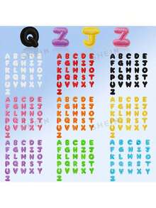 26pcs Mini Letter Patches, Cute & Compact, High-Quality DIY Clothing Decoration Accessory, Sew-On Or Iron-On, Creative For Clothes, Bags, Shoes, Hats And More - Multicolor - View 9