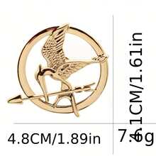 Wish Bird Personalized Logo Pin, Premium Luxury Niche Design Metal Badge, Student Cowboy Badge Clothing Accessories Brooch, Halloween Men's Accessories Pin Christmas Gift