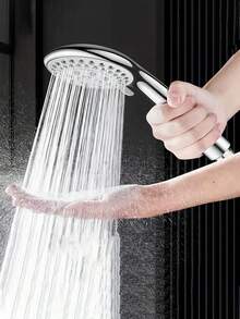 Bộ 3 vòi sen cầm tay áp lực cao 5 chế độ, bộ vòi sen đa chức năng cho phòng tắm, vòi sen mưa lưu lượng cao bằng nhựa ABS với dây dẫn dài 59 inch và giá đỡ gắn tường dễ lắp đặt, phù hợp cho vòi sen gắn tường, phòng tắm hiện đại, vòi sen ngoài trời và xe RV, lý tưởng làm quà tặng ngày lễ và để tân trang phòng tắm. - Bạc - Xem 9